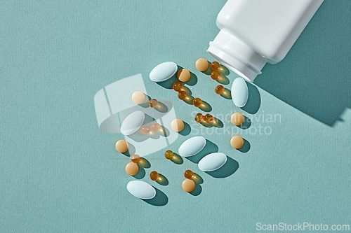 Image of various colorful pills