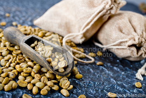 Image of Green coffee beans