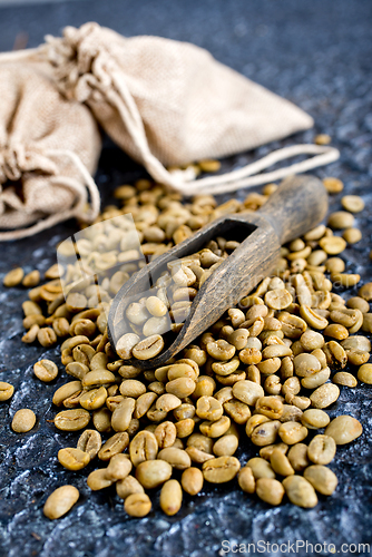Image of Green coffee beans
