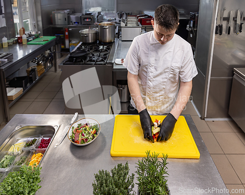 Image of Chef in restarant kitchen