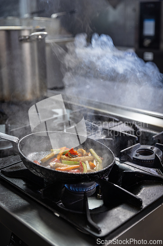 Image of Grilled vegetables in a pan