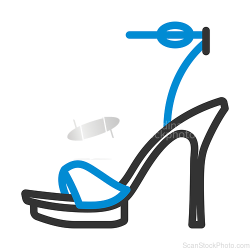Image of Woman High Heel Sandal Icon