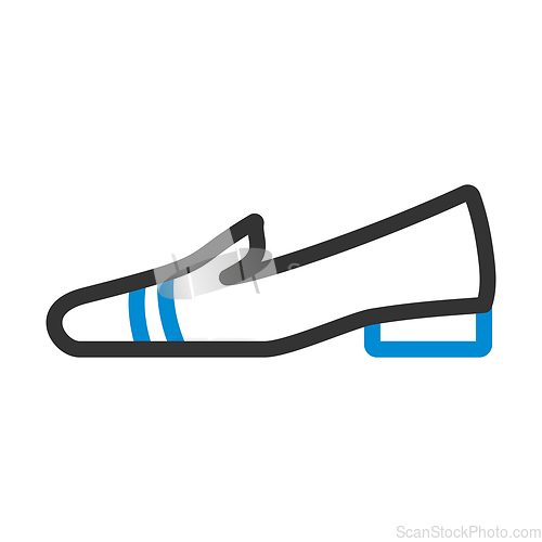 Image of Woman Low Heel Shoe Icon