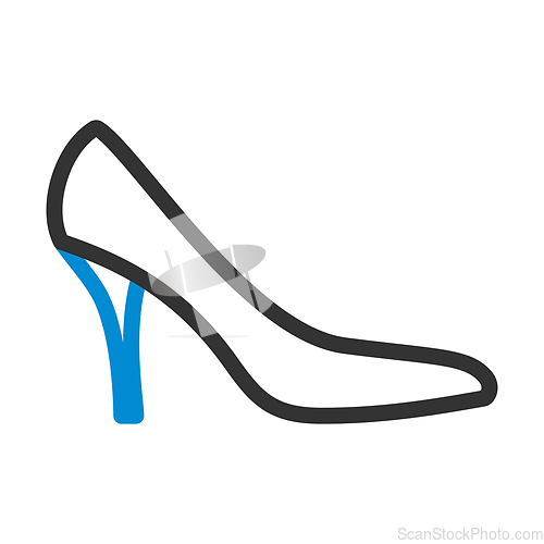 Image of Middle Heel Shoe Icon