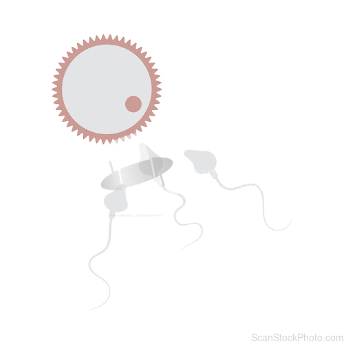 Image of Sperm And Egg Cell Icon