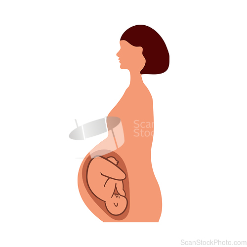 Image of Pregnant Woman With Baby Icon