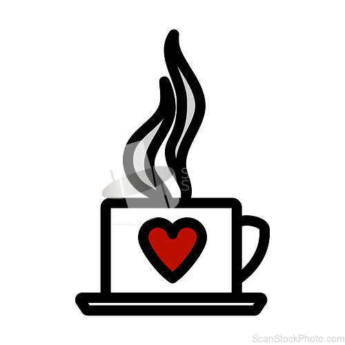 Image of Valentine Day Coffee Icon
