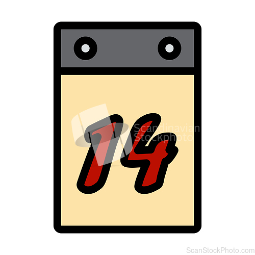 Image of Valentine Day Calendar Icon