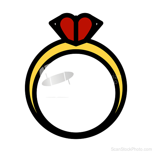 Image of Valentine Heart Ring Icon