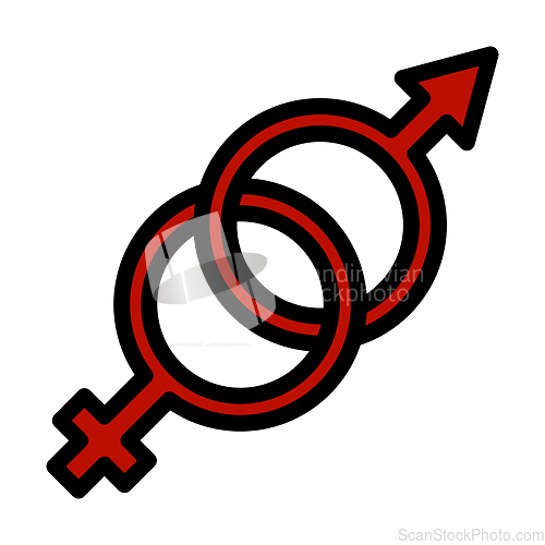 Image of Man Female Symbol Icon