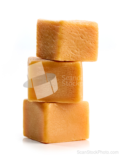 Image of stack of caramel candies