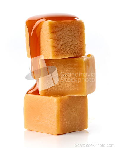 Image of stack of caramel candies