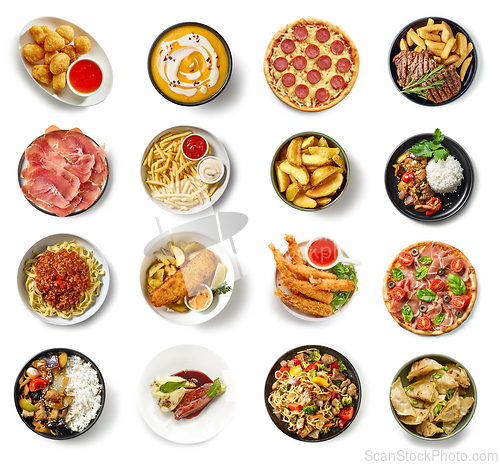 Image of various food collection