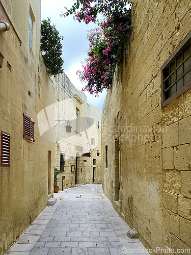 Image of street and walls of an ancient city