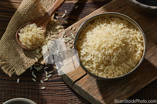 Image of bowl of raw rice