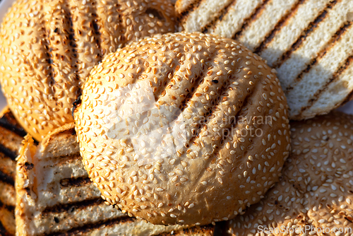 Image of grilled burger bread