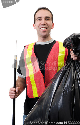 Image of Happy Garbage Cleaner