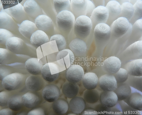 Image of Cotton buds macro