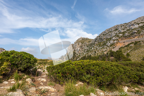 Image of View from Mirador de Es Colomer, Balearic Islands Mallorca Spain.