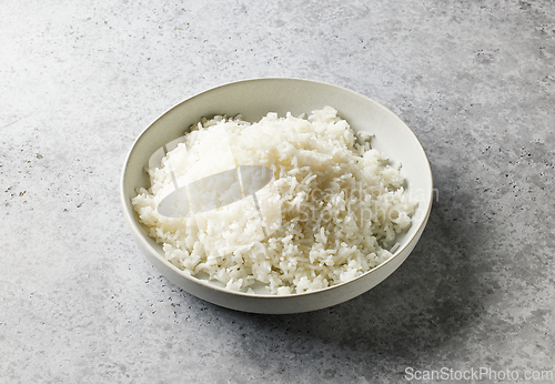 Image of bowl of boiled rice