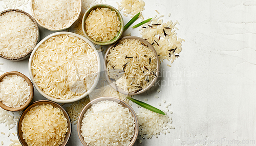 Image of different types of rice