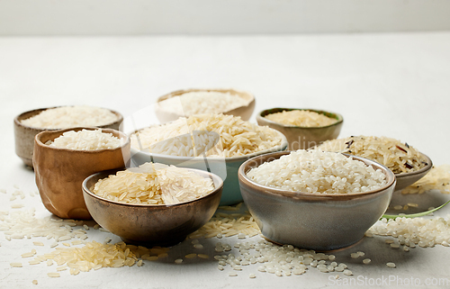 Image of different types of rice