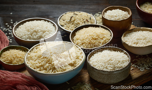 Image of different types of rice