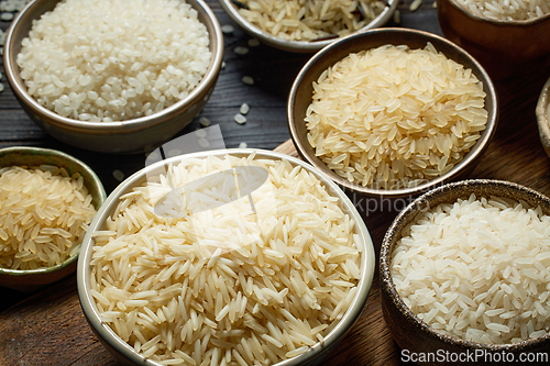 Image of different types of rice