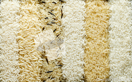 Image of different types of rice