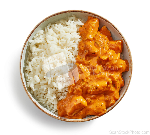 Image of bowl of Chicken Tikka Masala with Rice