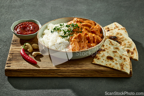 Image of bowl of Chicken Tikka Masala with Rice