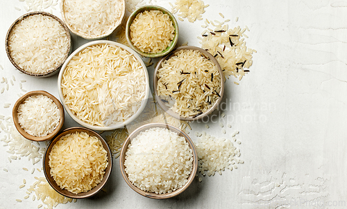Image of different types of rice