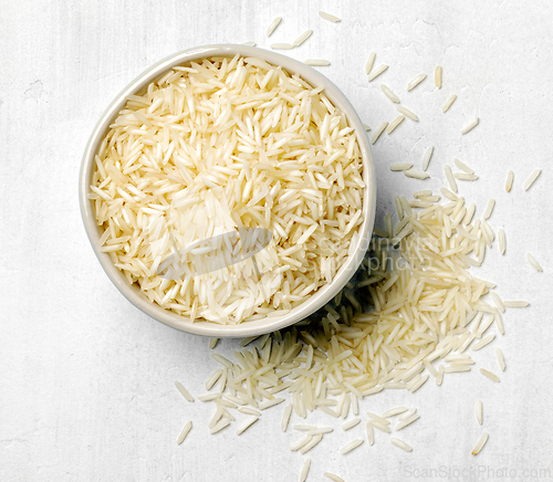 Image of bowl of raw rice