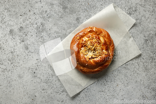 Image of freshly baked caramel roll