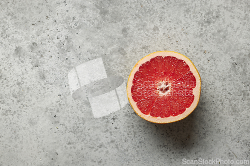 Image of fresh red juicy grapefruit