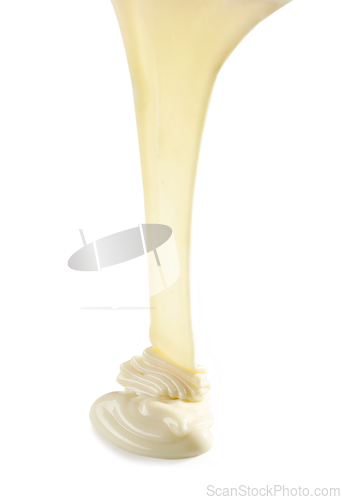 Image of melted white chocolate
