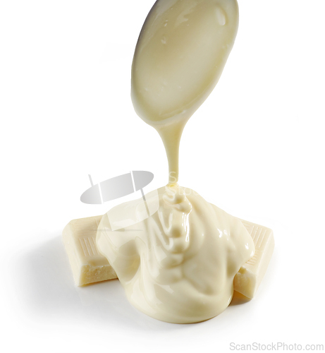 Image of melted white chocolate