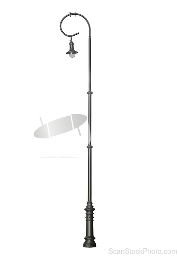 Image of Street lamppost, isolated over white