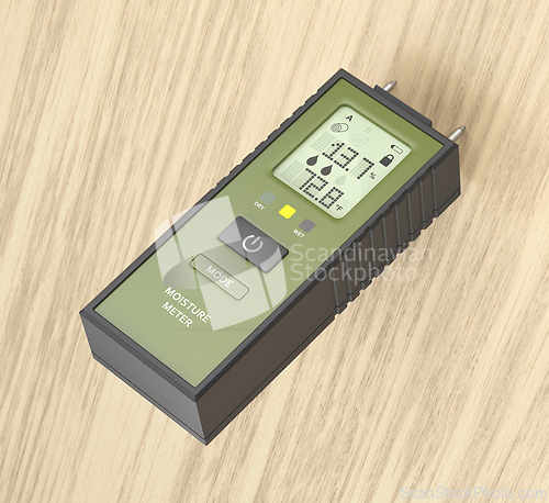 Image of Measuring humidity of wood
