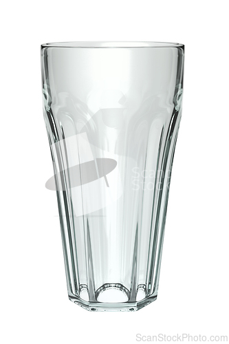 Image of Empty hexagonal glass cup