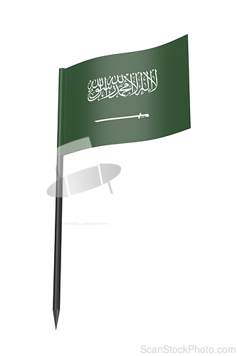 Image of Toothpick with the flag of Saudi Arabia