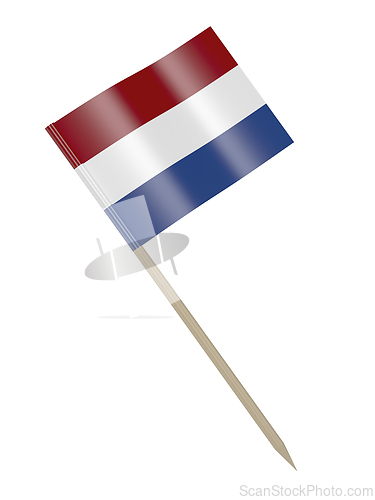 Image of Toothpick with the flag of the Netherlands