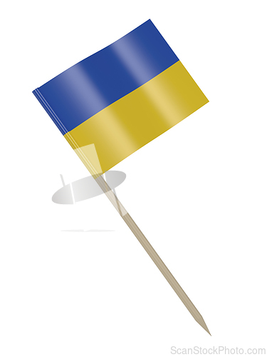 Image of Toothpick with Ukrainian flag
