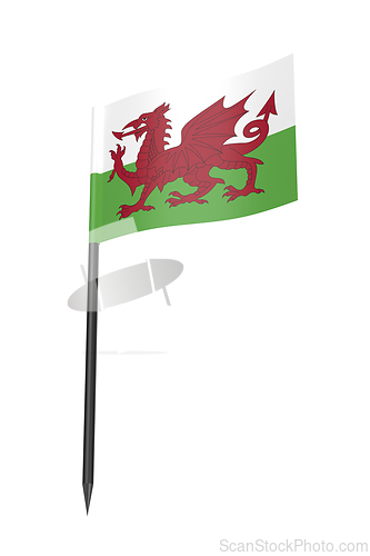 Image of Welsh flag toothpick