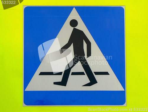Image of pedestian sign
