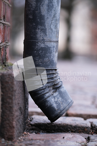 Image of Rain gutter downpipe