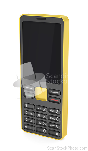 Image of Mobile phone with blank display