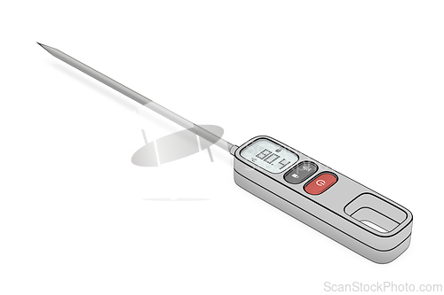 Image of Sketch of digital kitchen thermometer
