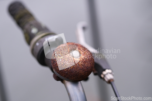 Image of Rusty bell on a bike
