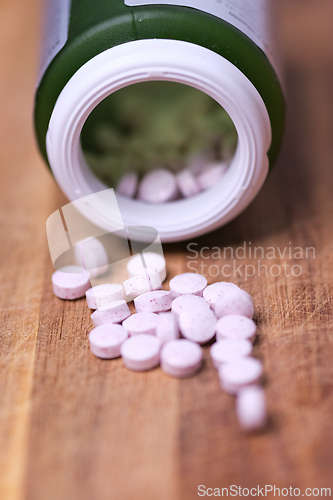 Image of Pills on a table